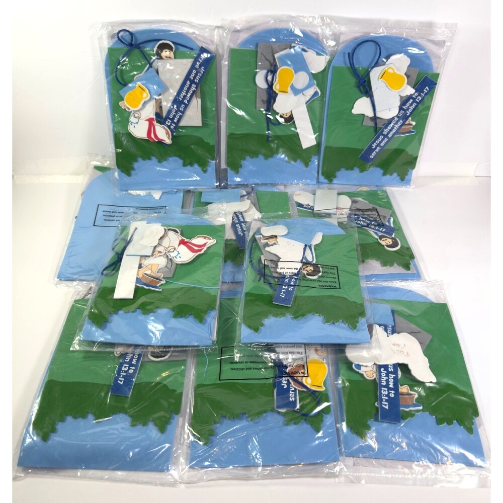 Oriental Trading Felt Set - 13649642 JESUS WASHED THE DISCIPLES FEET - LOT of 11